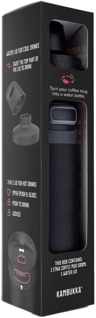 Kambukka Giftbox Etna 500 ml Matte Black – dárkový set Obrázek produktu 