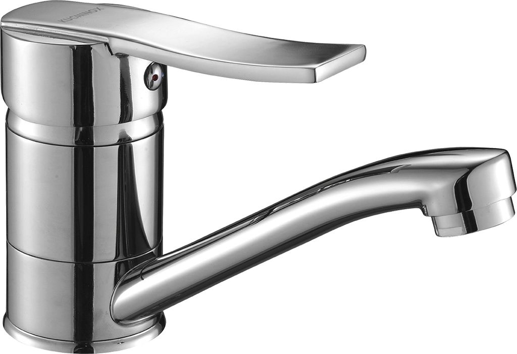BADLAND Waschtischarmatur Wasserhahn Kleine MADERA Mischbatterie für Badezimmer in Chrom