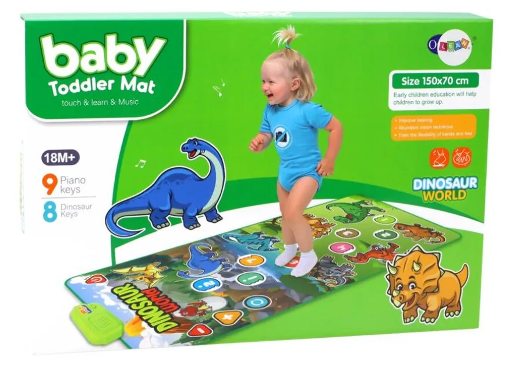 Tapis de danse interactif sonore dinosaures avec capteurs tactiles - 3