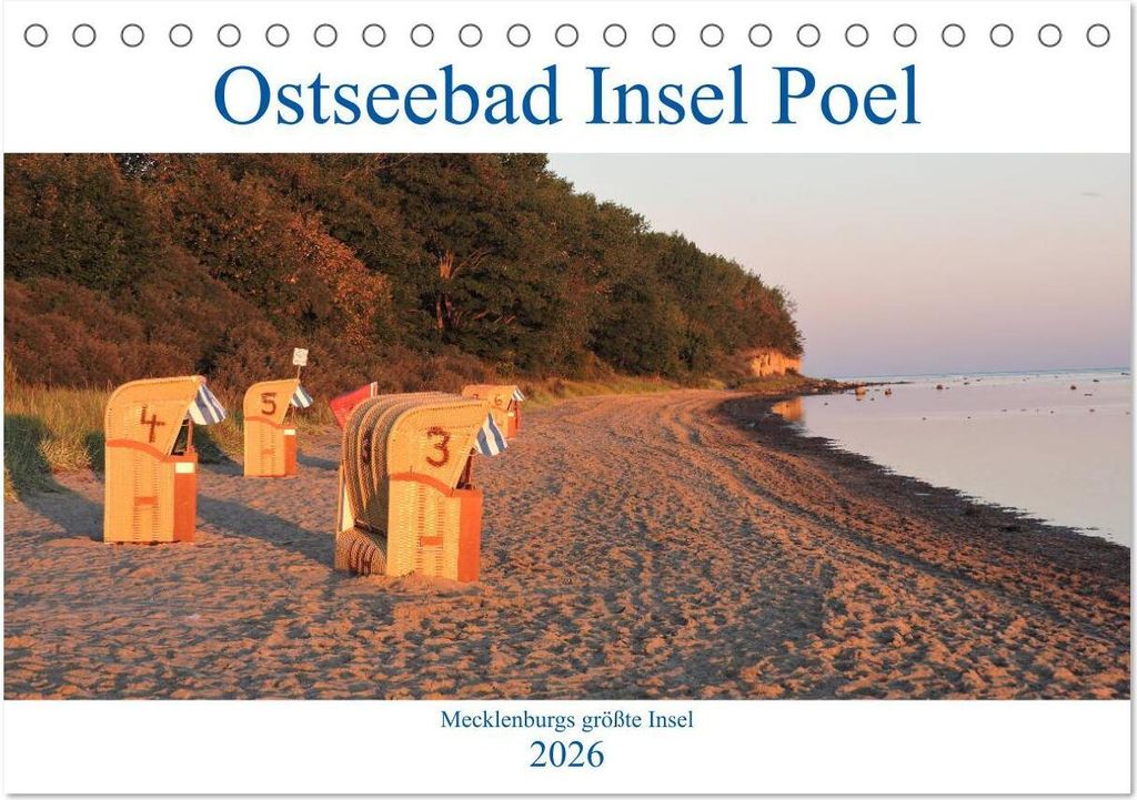 Ostseebad Insel Poel (Tischkalender 2026 DIN A5 quer), CALVENDO Monatskalender