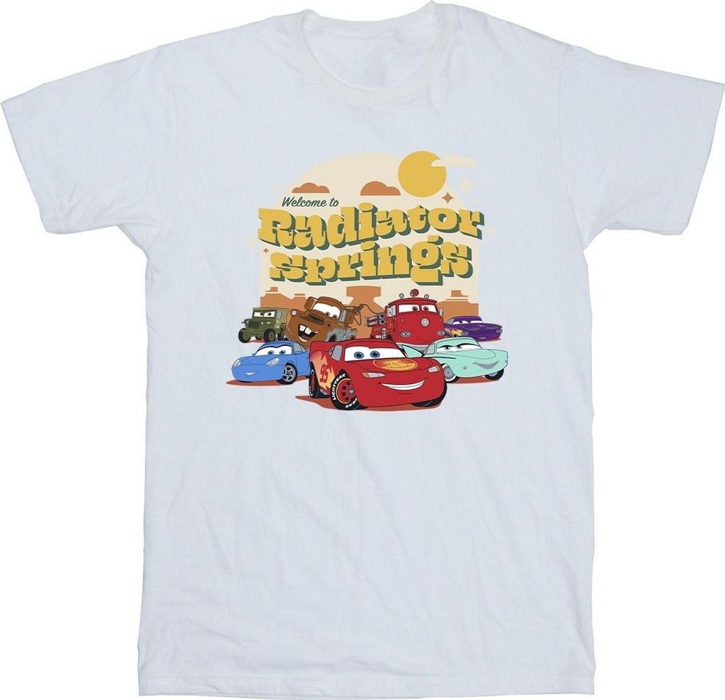 Disney - "Cars Radiator Springs" T-Shirt für Herren BI17664 (4XL) (Weiß)
