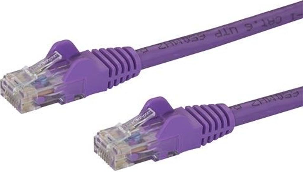 StarTech.com 3m Cat6 Snagless RJ45 Ethernet Netzwerkkabel - Lila - 3m Cat 6 UTP Kabel - Netzwerkkabel - RJ-45 (M)