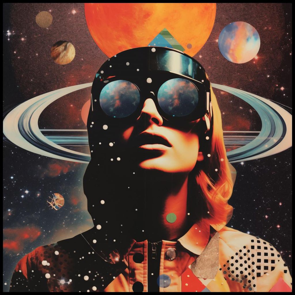 Plakat 100x100cm Kosmische Visionen