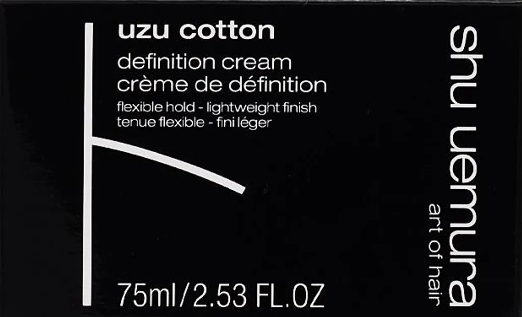 Crème de Définition Shu Uemura Coton 75ml pour un Style Cheveux Parfait
