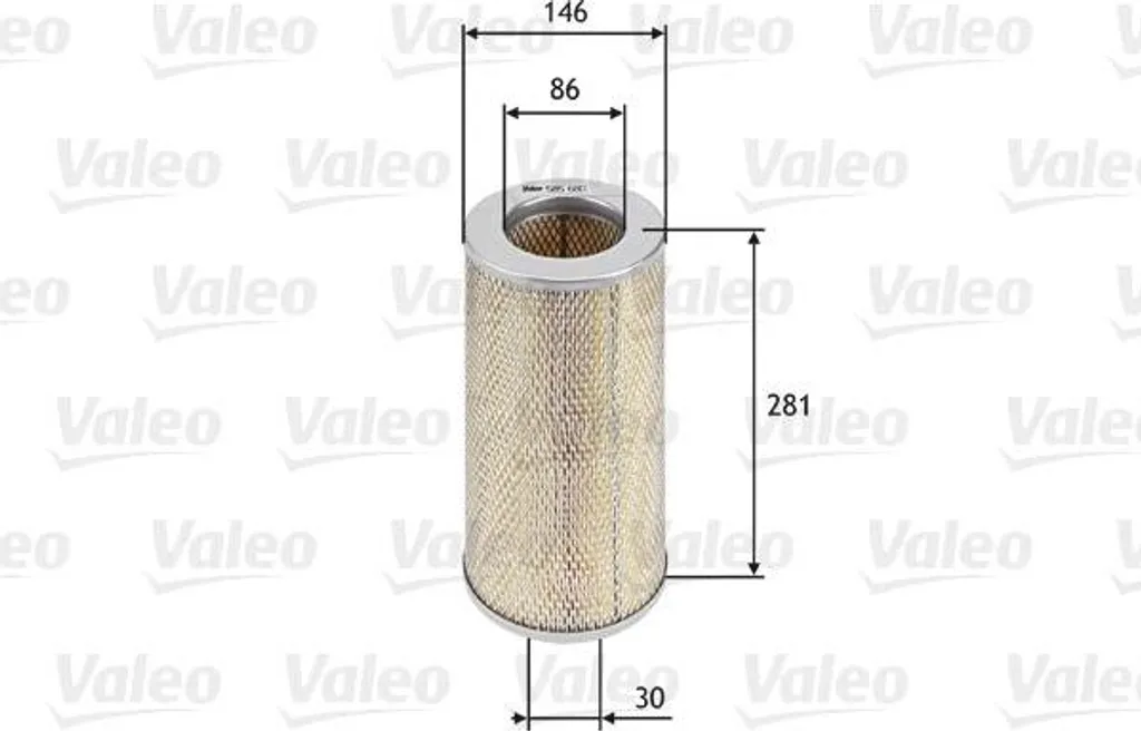 Filtre à air moteur pour Toyota Hilux et Hiace Valeo 585680 OE