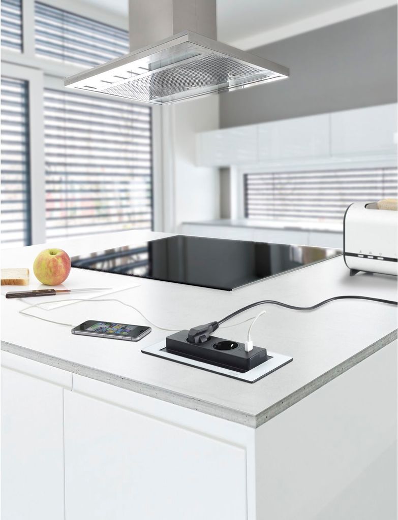Evoline Backflip, Edelstahl 2-Fach Steckdose 417515 Produktbild 24