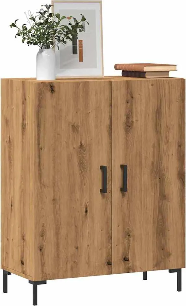Mobile Vetrina Rovere Artigianale 90cm BEI CLORIS - Cassettiera 1 Pacco