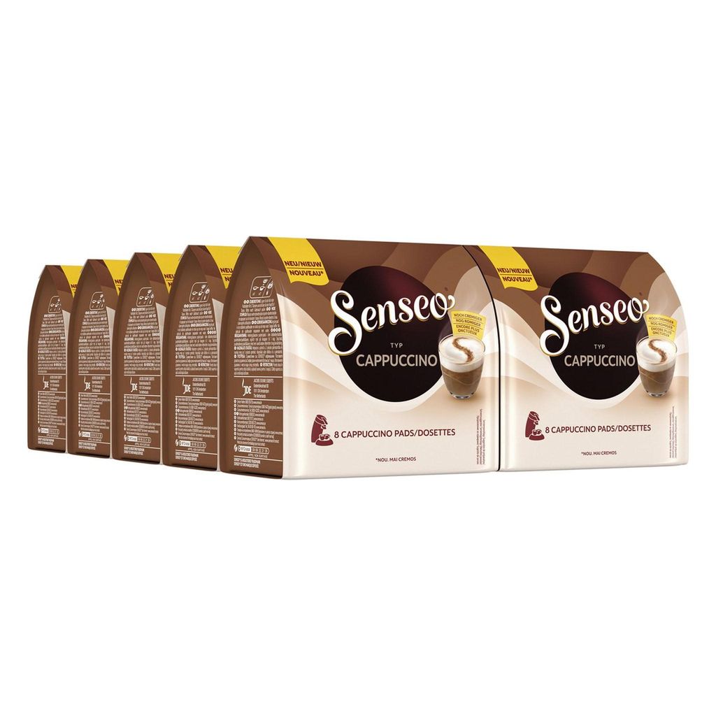 Senseo - Cappuccino Kaffeepads - 10 Beutel x 8 Pads Produktbild 