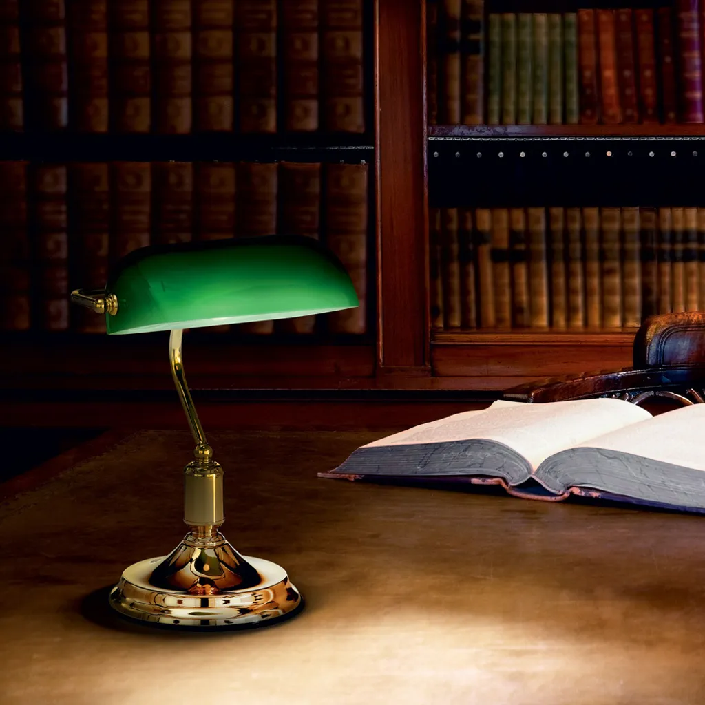 Lampe de lecture bureau banquier Lawyer Tl1 Ideal Lux éclairage doux - 2