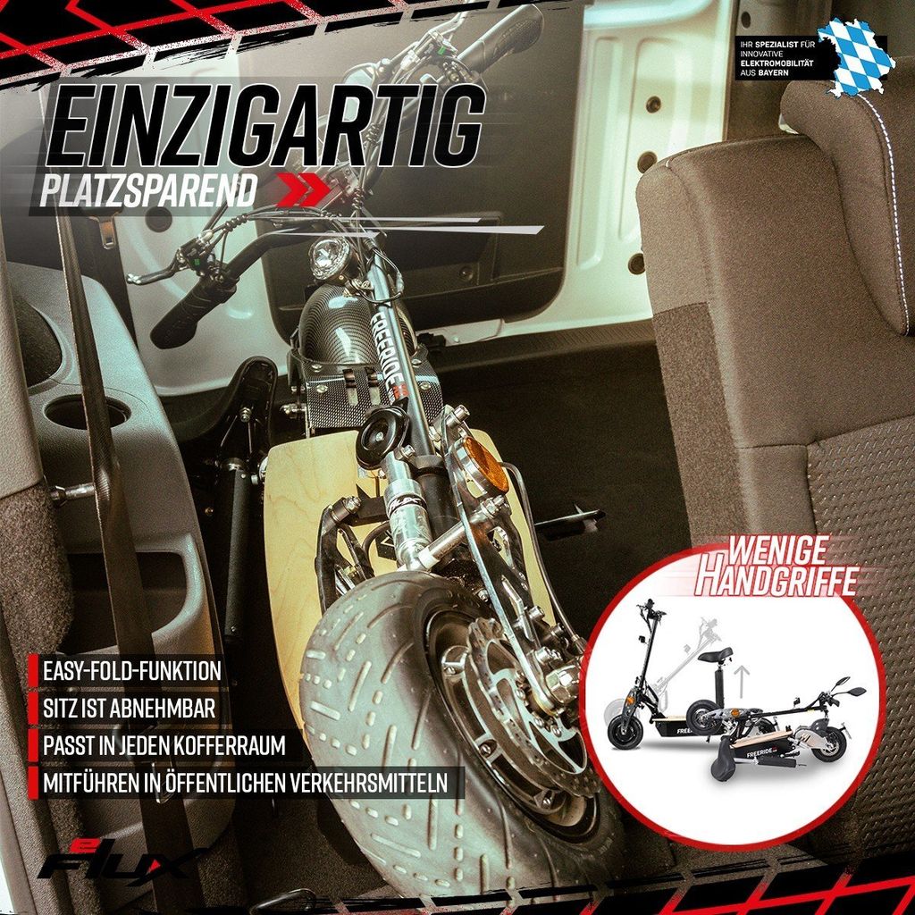 eFlux Freeride X2  | Straßenzulassung - Elektro Scooter mit Produktbild 4