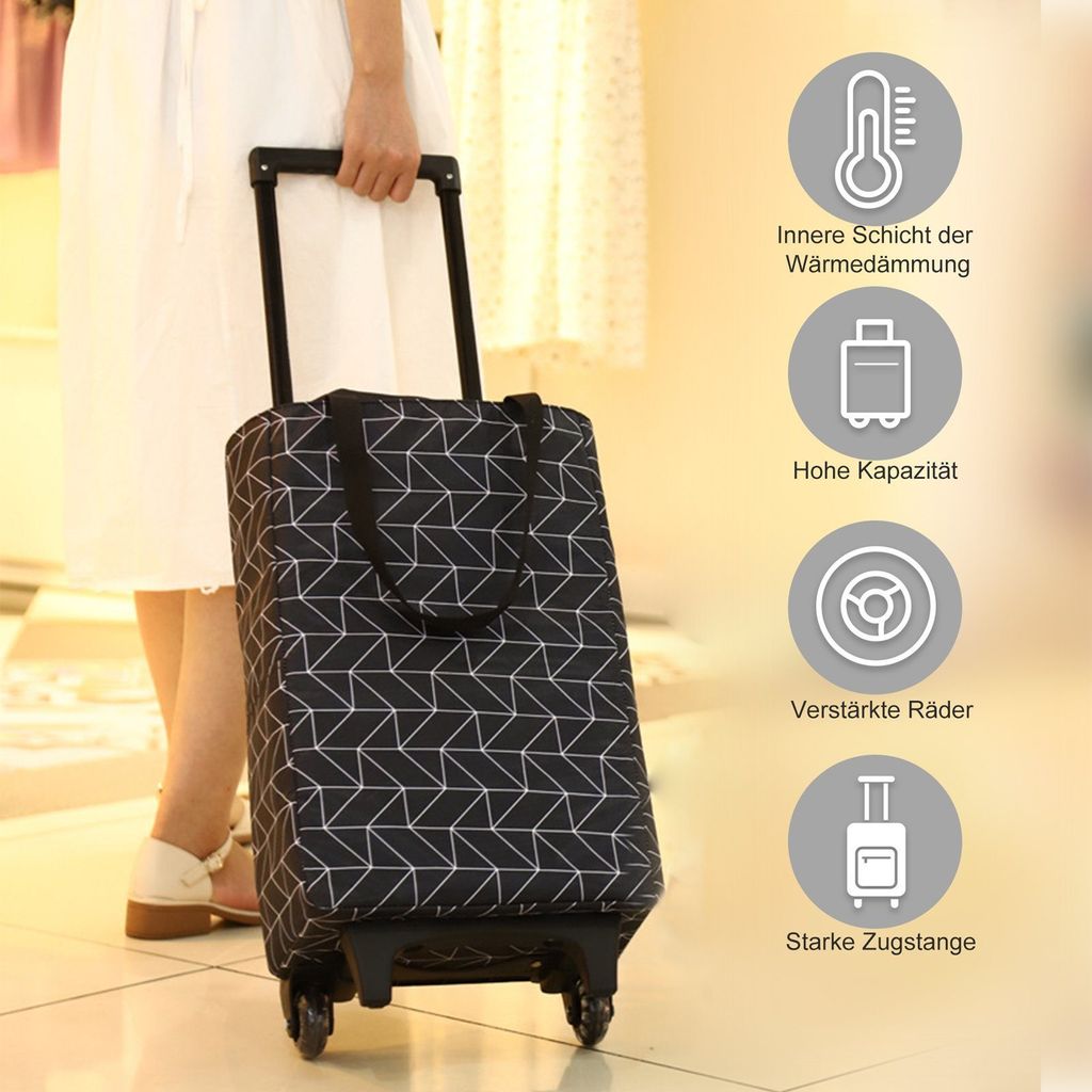 Freetoo Einkaufstrolley, 2in1 Einkaufstrolley Tasche Auf Produktbild 4