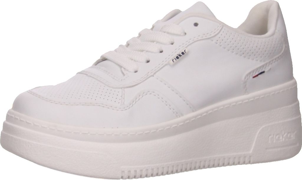 Rieker Sporthalbschuhe Formsohle modisch in weiss/weiss Produktbild 