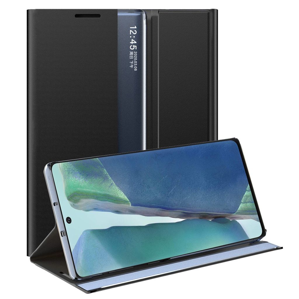 Galaxy Note 20 Pouzdro, Slim Flip Kožené Pouzdro s Okénkem Obrázek produktu 