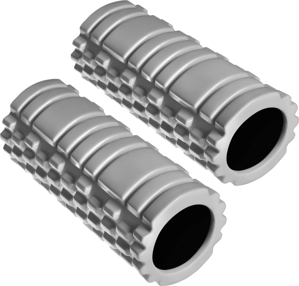 tectake Faszienrolle mit verschiedenen Noppenzonen leichte Reinigung, 335 x 145 mm