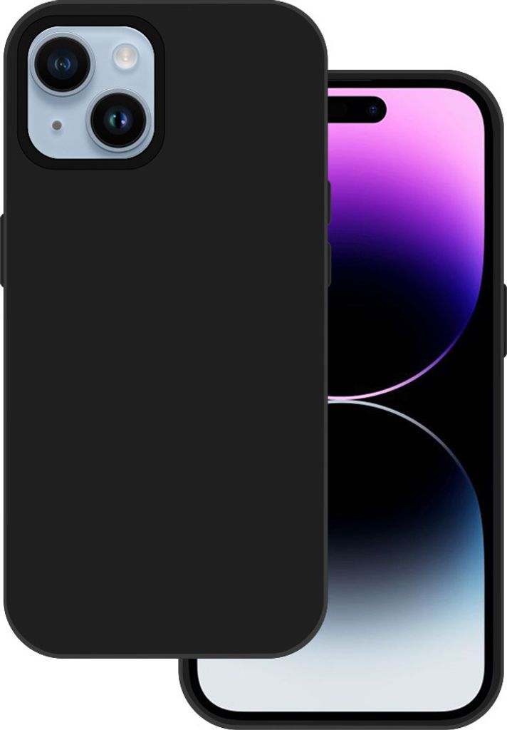 Tel Protect Premium Silikonhülle für iPhone 15 Plus - Schwarz KP27989
