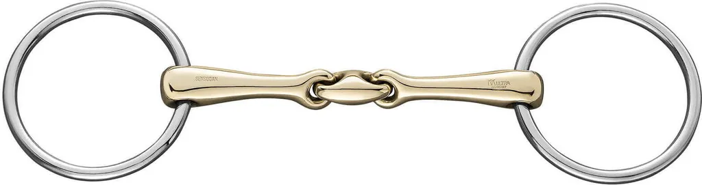 Sprenger KK ULTRA Sensogan 16mm, snaffle ad acqua a doppia rottura, misura del morso:135mm