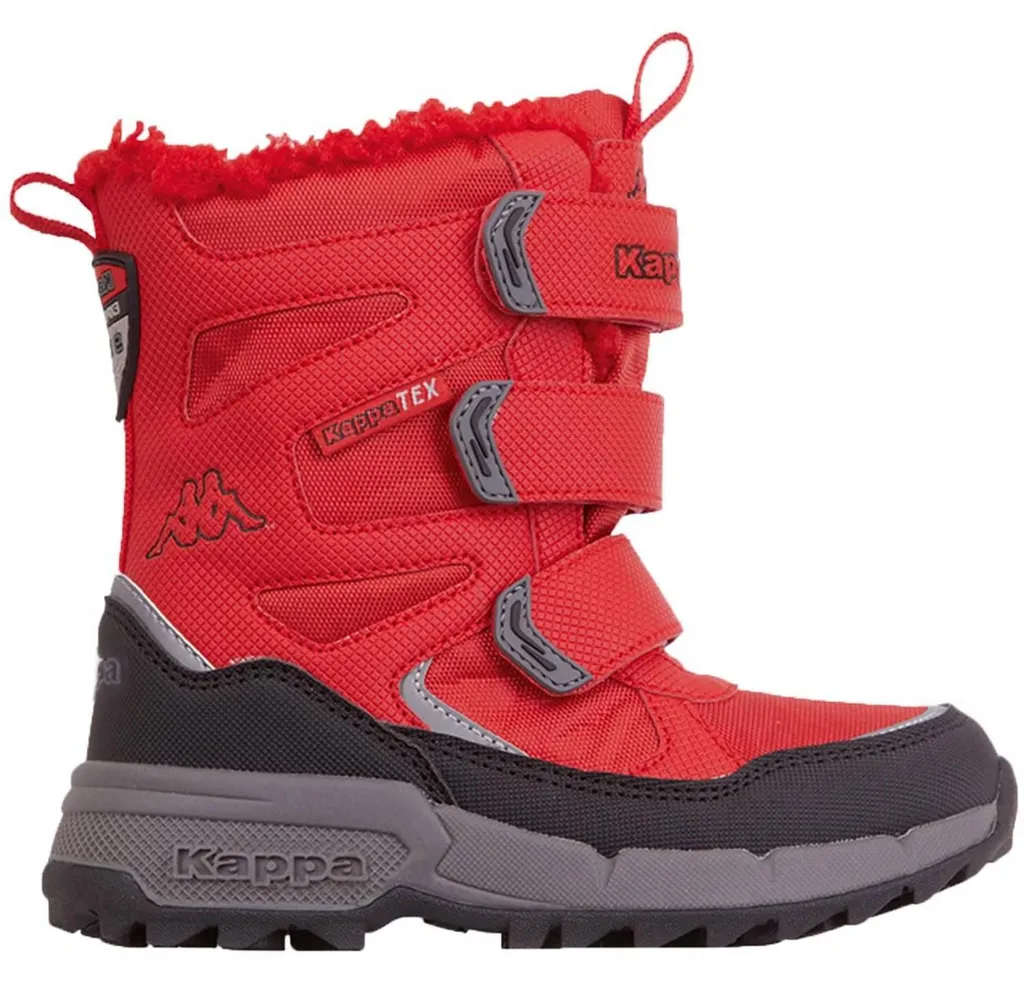 Bottines enfants Kappa avec membrane Tex respirante rouge en 34