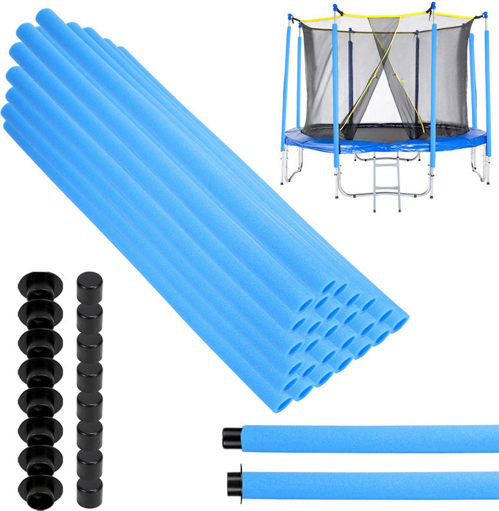 Jopassy 16 Stück Schaumstoff-Trampolin-Hüllen – Ersatz-Trampolin-Schutzstange aus Schaumstoff – glatte Trampolin-Sicherheits-Schaumstoff-Schu...
