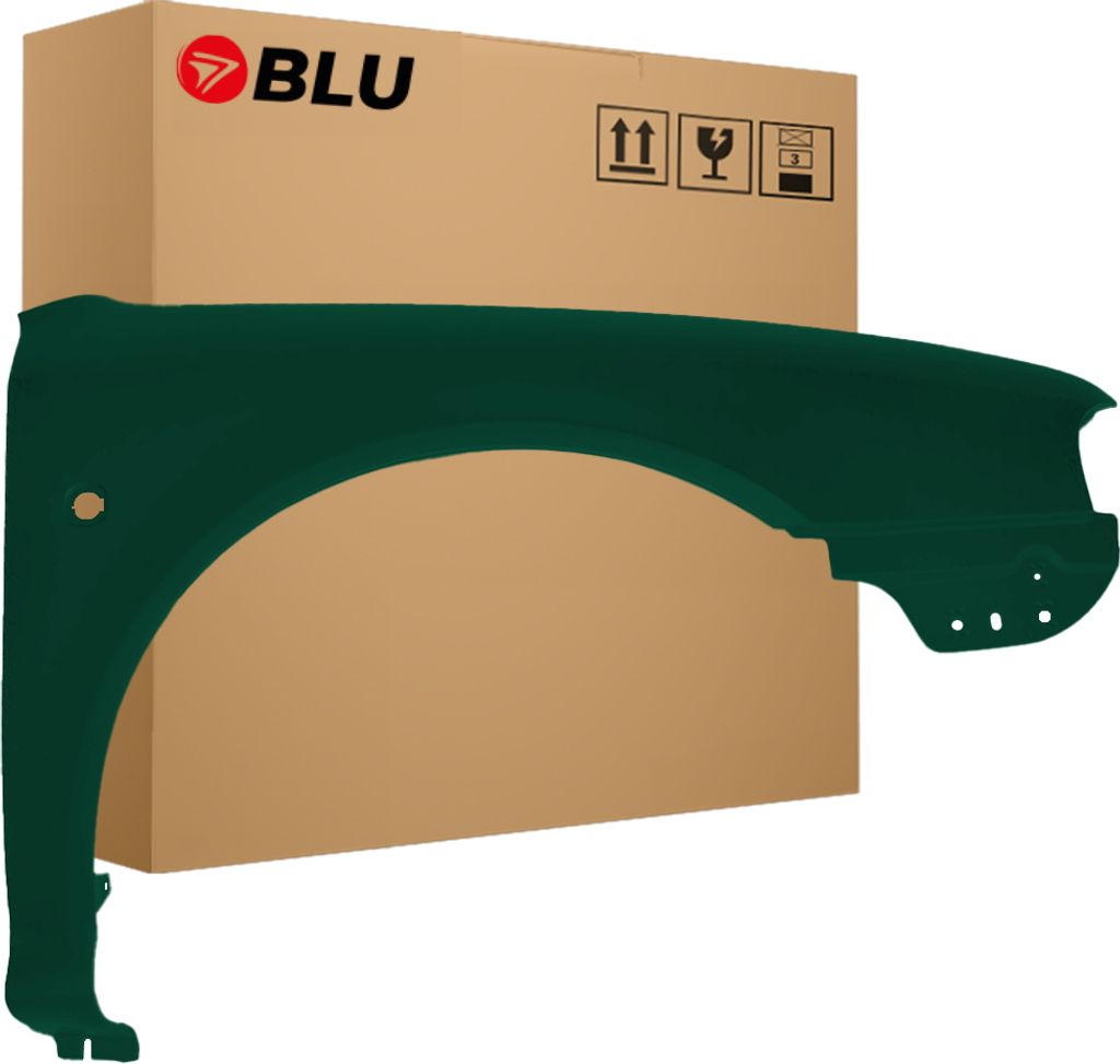 BLU Kotflügel Passend für Skoda Octavia I 1 ( 1U2,1U5 ) 9570 Rechts Grün NaturGrün Metallisch | 1997-2010 | Vorderseite Vorne | Lackiert | Einb...