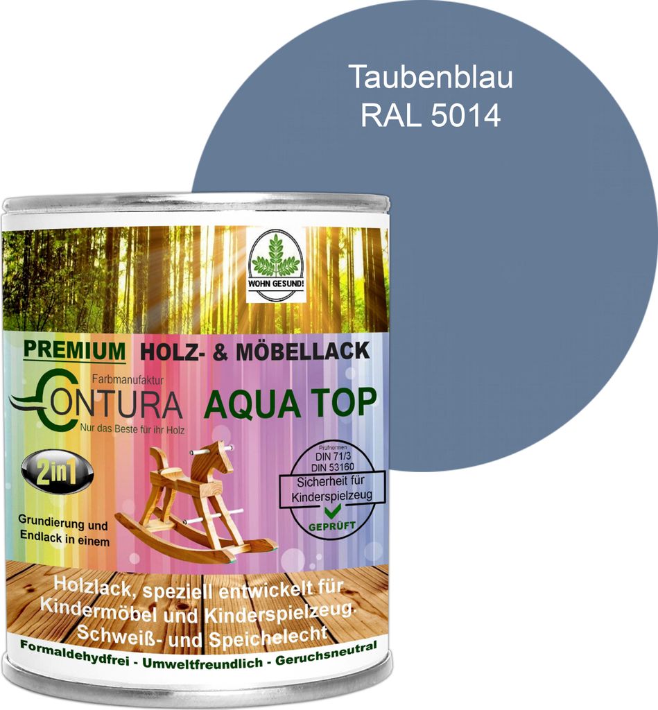 Contura 750ml. Möbellack Lack für Kinderspielzeug Buntlack Produktbild 