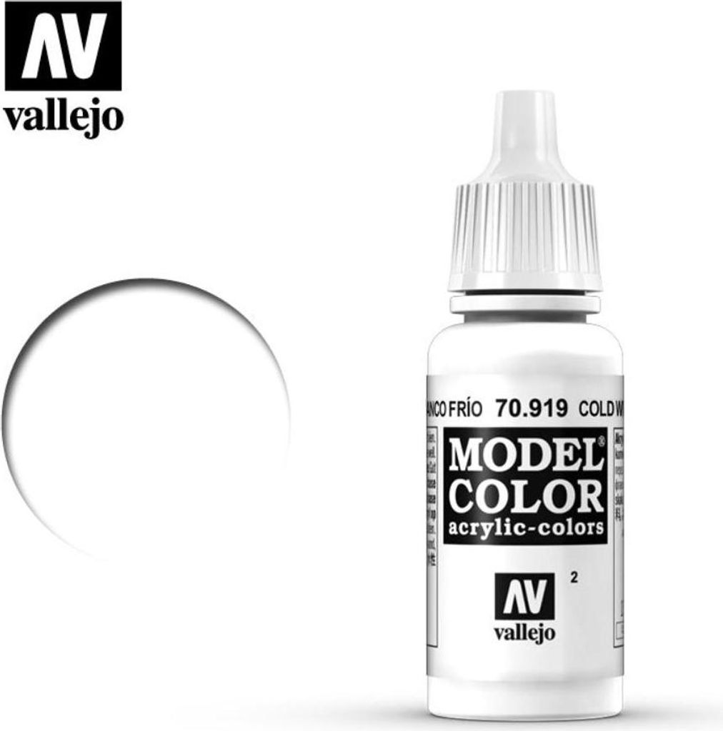 Vallejo 70.919, 17 ml, Bílá, Matný, Láhev Obrázek produktu 