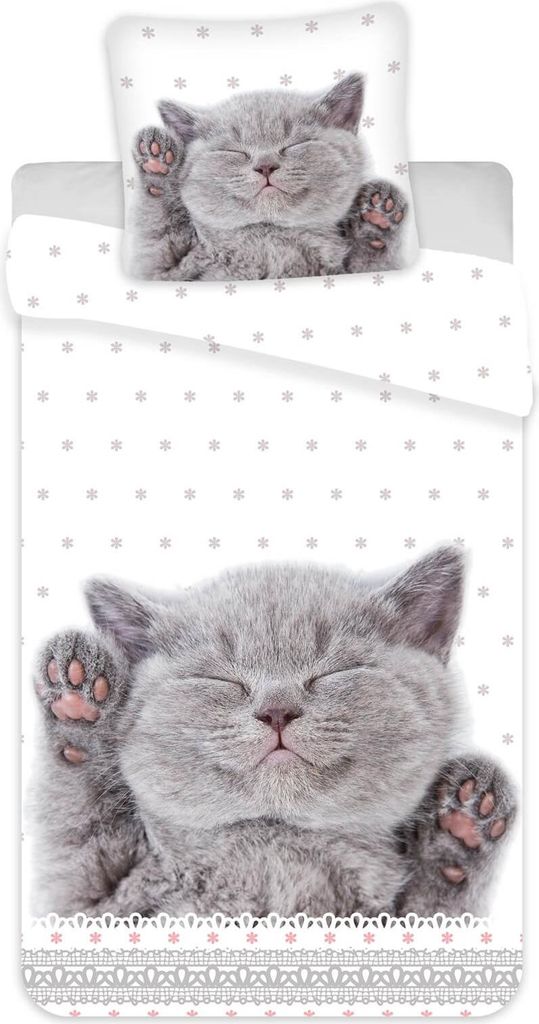 Kätzchen Katze - Wende-Bettwäsche-Set mit Kitten, 135x200 & Produktbild 