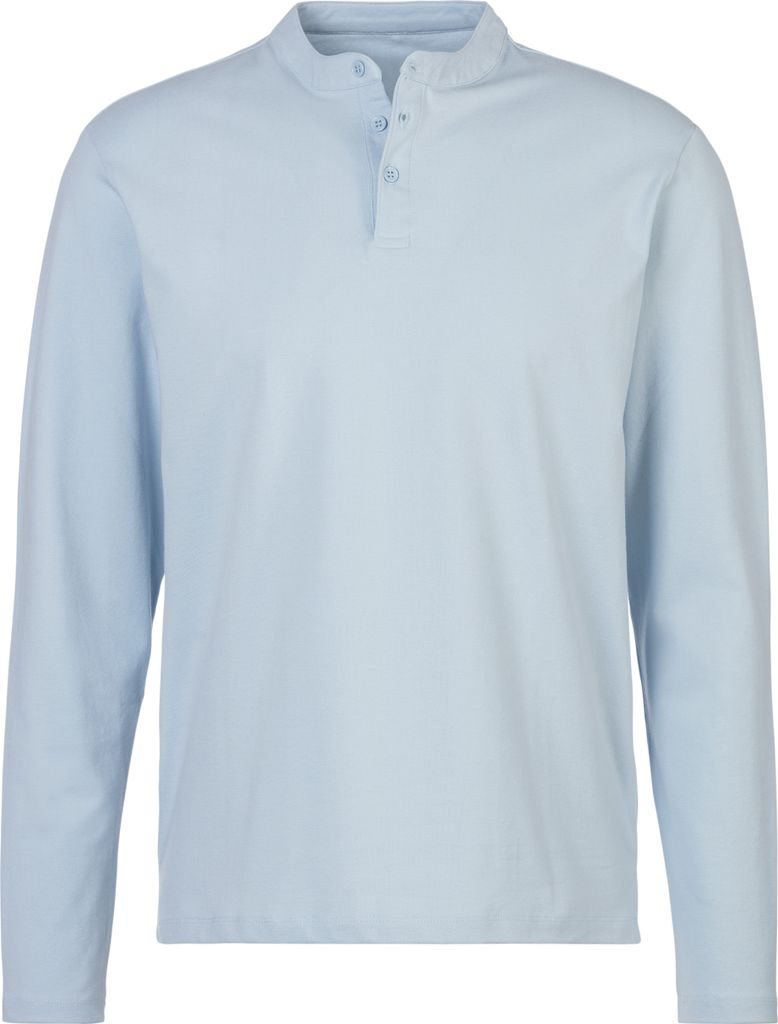 JOHN DEVIN Henleyshirt hellblau Größe S
