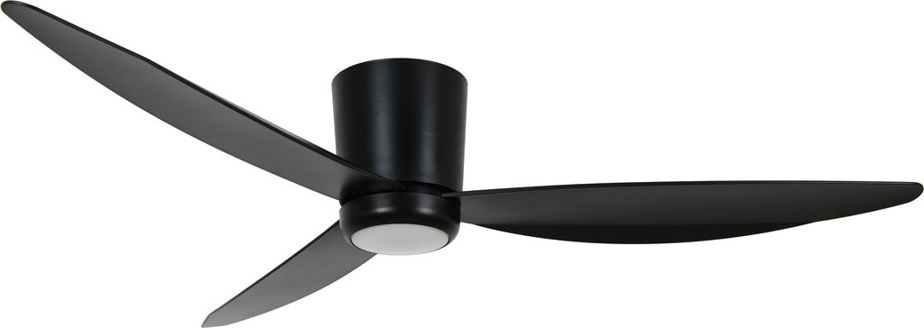 Energiespar Deckenventilator mit LED Beleuchtung und Fernbedienung Array Schwarz 137 cm