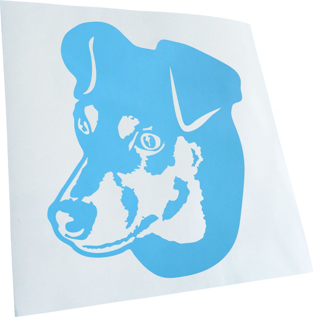 Kiwistar - Autoaufkleber - german pinscher Hund - Lichtblau - 30x25cm - Aufkleber für Auto, Laptop, Fahrrad, LKW, Motorrad mehrfarbig JDM Decal Ra...