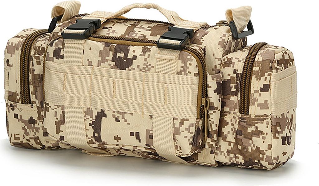 Camping-Gürteltasche mit verstellbarem Schultergurt, großes Fassungsvermögen, mehrere Taschen, wasserdicht, multifunktionaler Camping-Taschen-Ru...