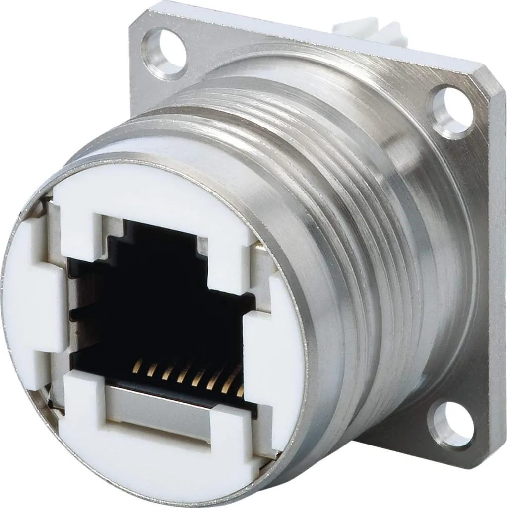 Prise RJ45 pour Appareil Industriel M23 Hummel 10 Pôles Cat 6A Droit Souder