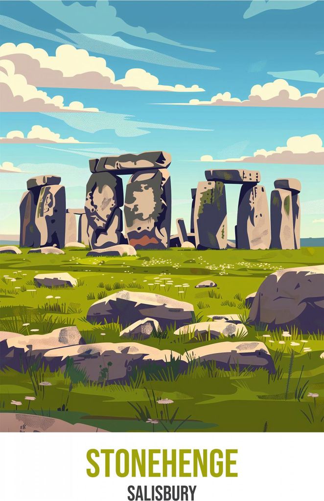Plakat 42x59,4cm Stonehenge