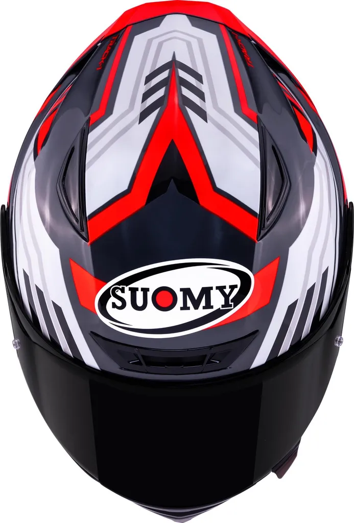 Casque Suomy Track-1 Framework Anthracite Rouge M : Sécurité et Style - 9