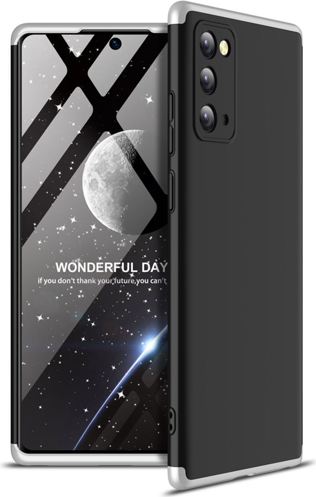 Für Samsung Note 20/Anmerkung 20 Ultra/M31S Handyhülle 360 Grad Full Protection Case Silber schwarz silber
