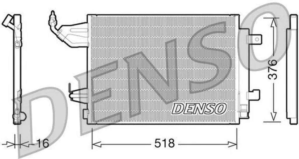 DENSO DCN16001 Condenseur de Climatisation avec Sécheur OE MR568975
