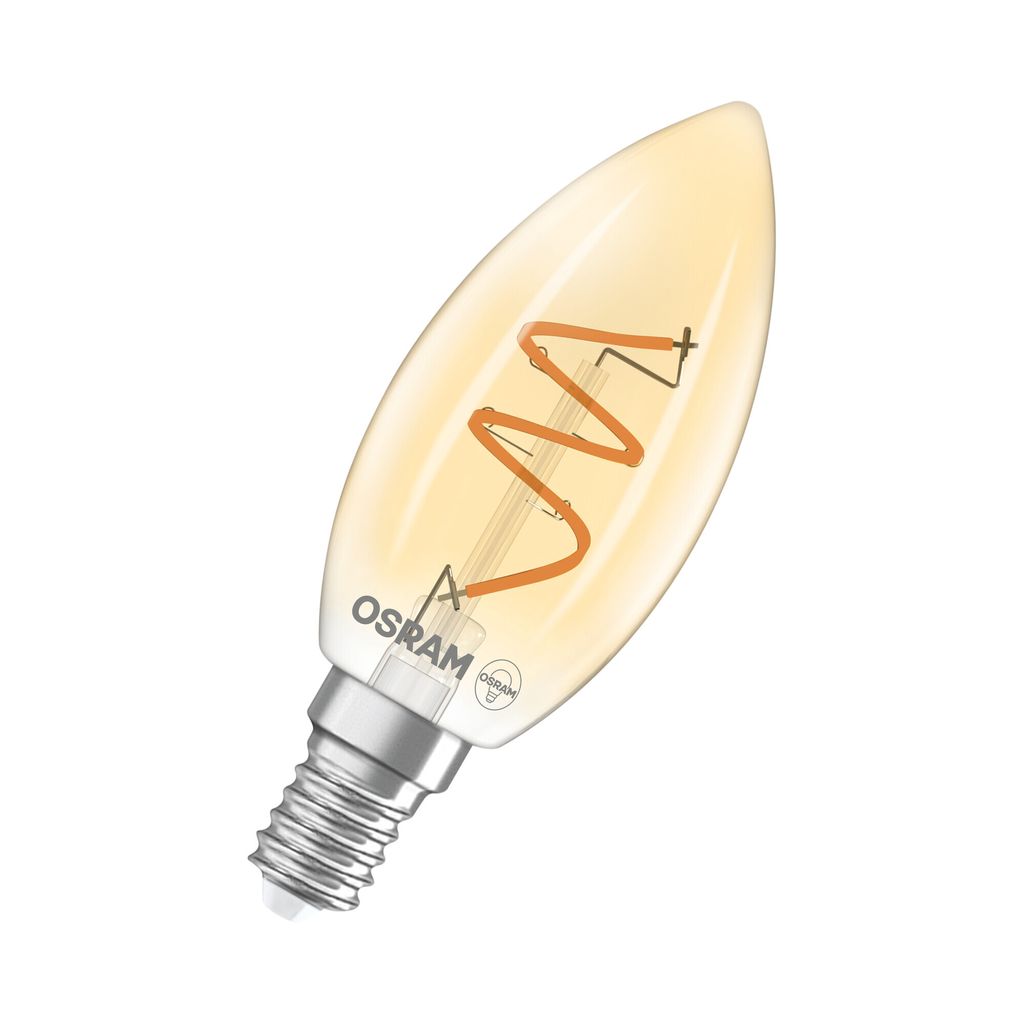Osram LED Spiral Filament Kerze Vintage 3,5W = 28W E14 Gold Produktbild 
