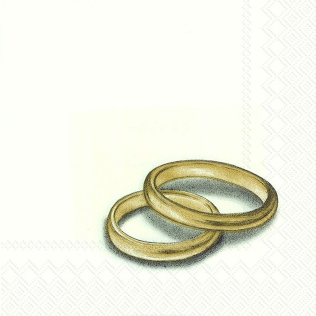 RINGS gold Cocktail-Servietten C 602609