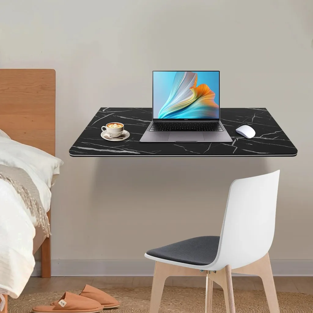 Table pliante murale 90x50 cm : la solution pour petits espaces noirs - 2