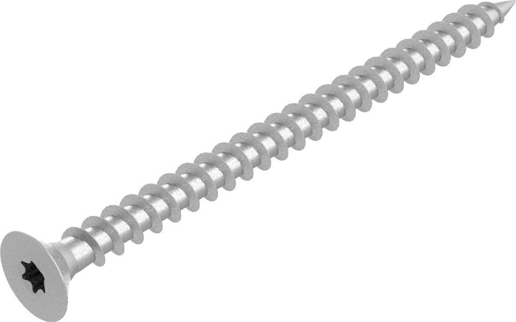 SECCARO Spanplattenschraube 3 x 40 mm, Stahl verzinkt, Holzschraube mit Vollgewinde, TX / Innensechsrund, 200 Stück