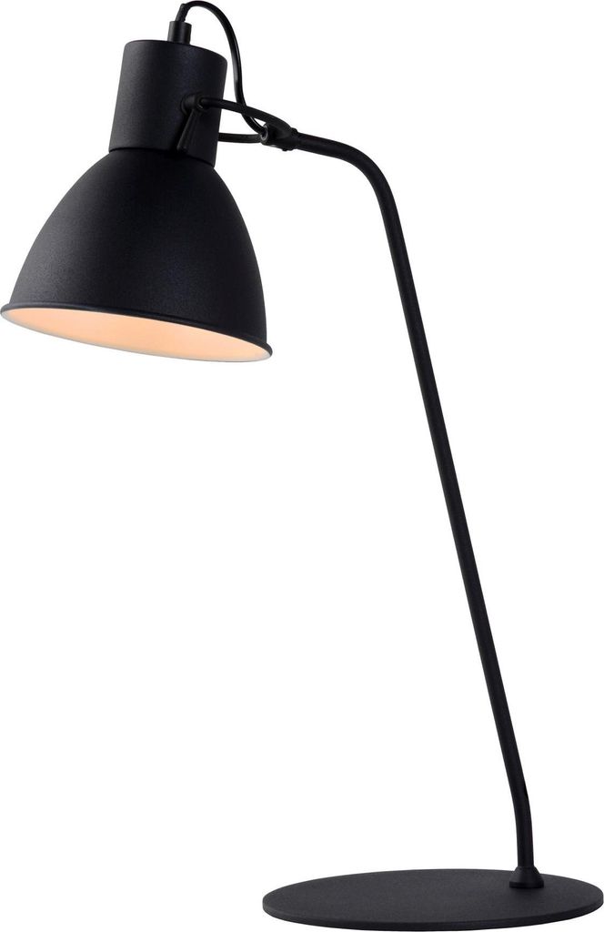 Schreibtischlampe Metall E14 50 cm Schwarz Vintage Nachttischleuchte