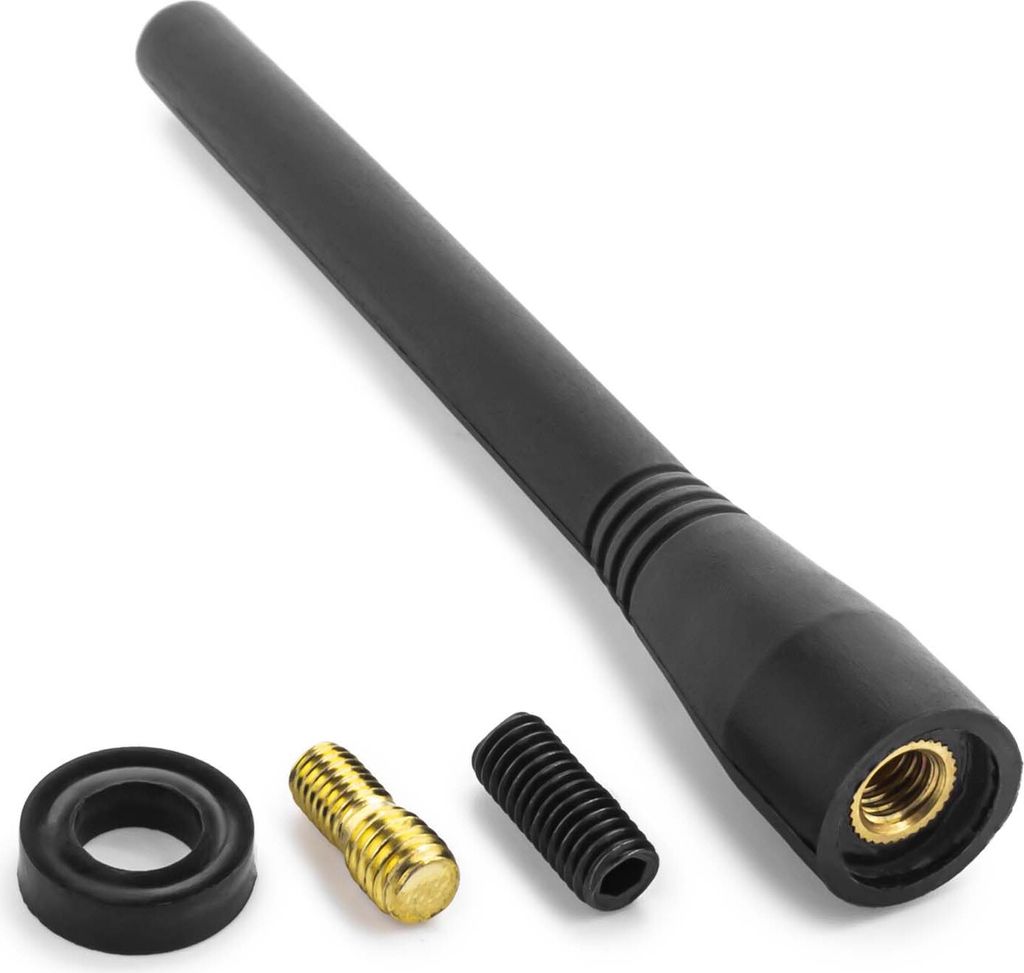 Auto Kurz Stab Dach Antenne 10cm Radio Universal Adapter Fuss FM AM KFZ PKW