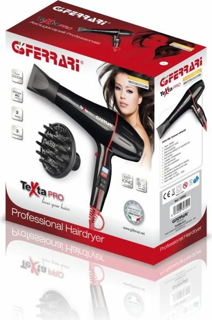 Sèche-cheveux ionique G3 Ferrari Texta Pro pour un brushing impeccable - 4