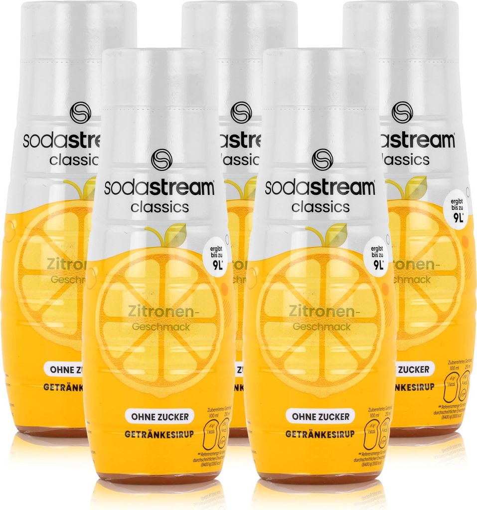 SodaStream Sirup ohne Zucker Zitrone Geschmack 440ml (5er Produktbild 
