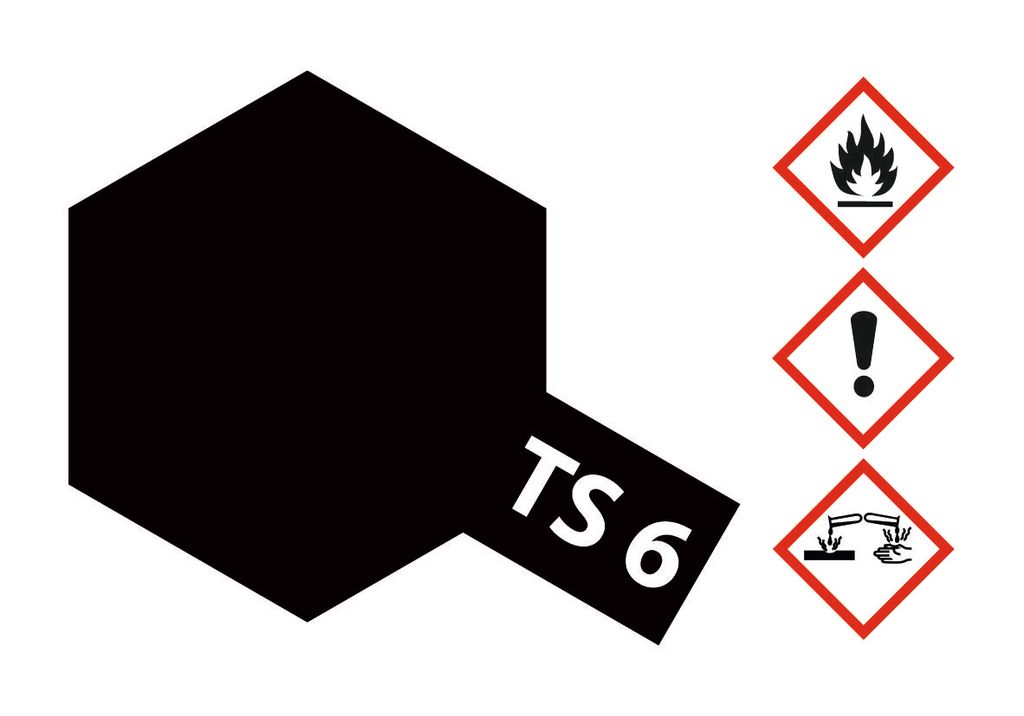 Tamiya TS-6 Schwarz matt 100ml
