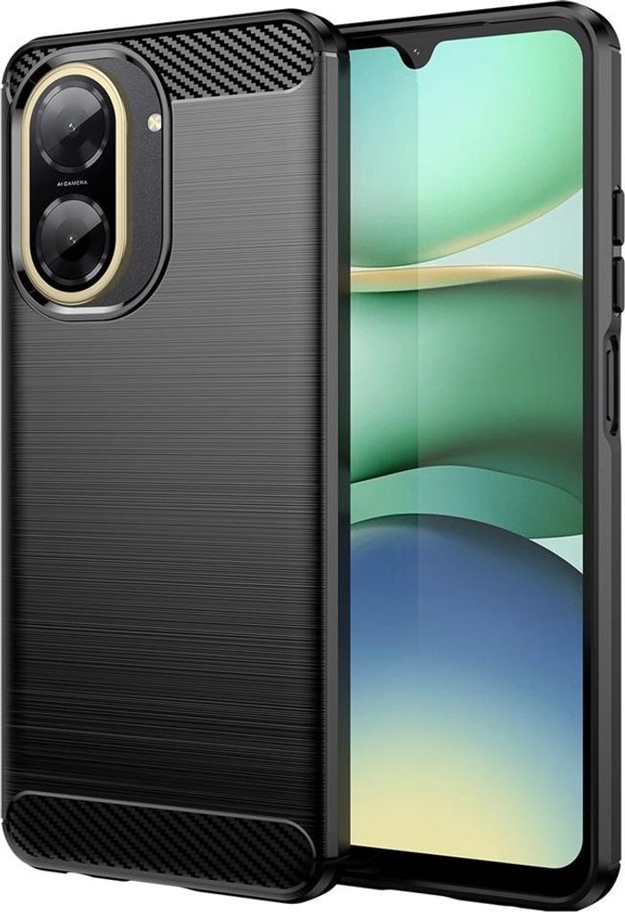 Xiaomi Redmi A5 (171mm) Hülle - Coverup Armor Brushed TPU Back Cover - Schwarz