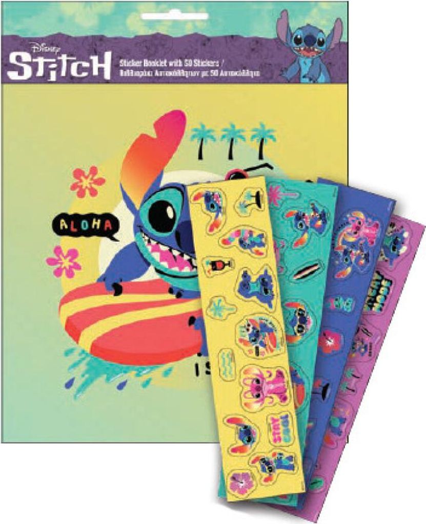 Disney Lilo und Stitch Stickeralbum mit 50 Stickern