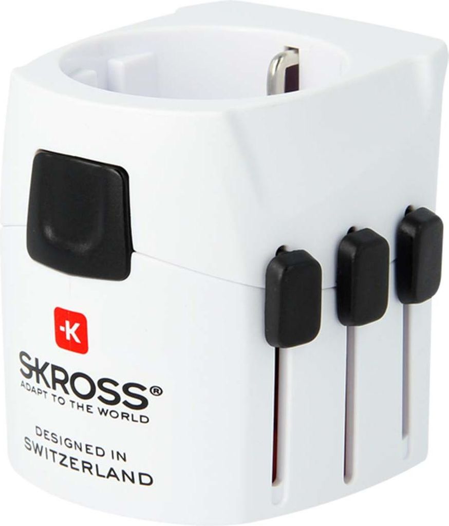 Skross, Reiseadapter PRO Light 7A universal weltweit, Weiß