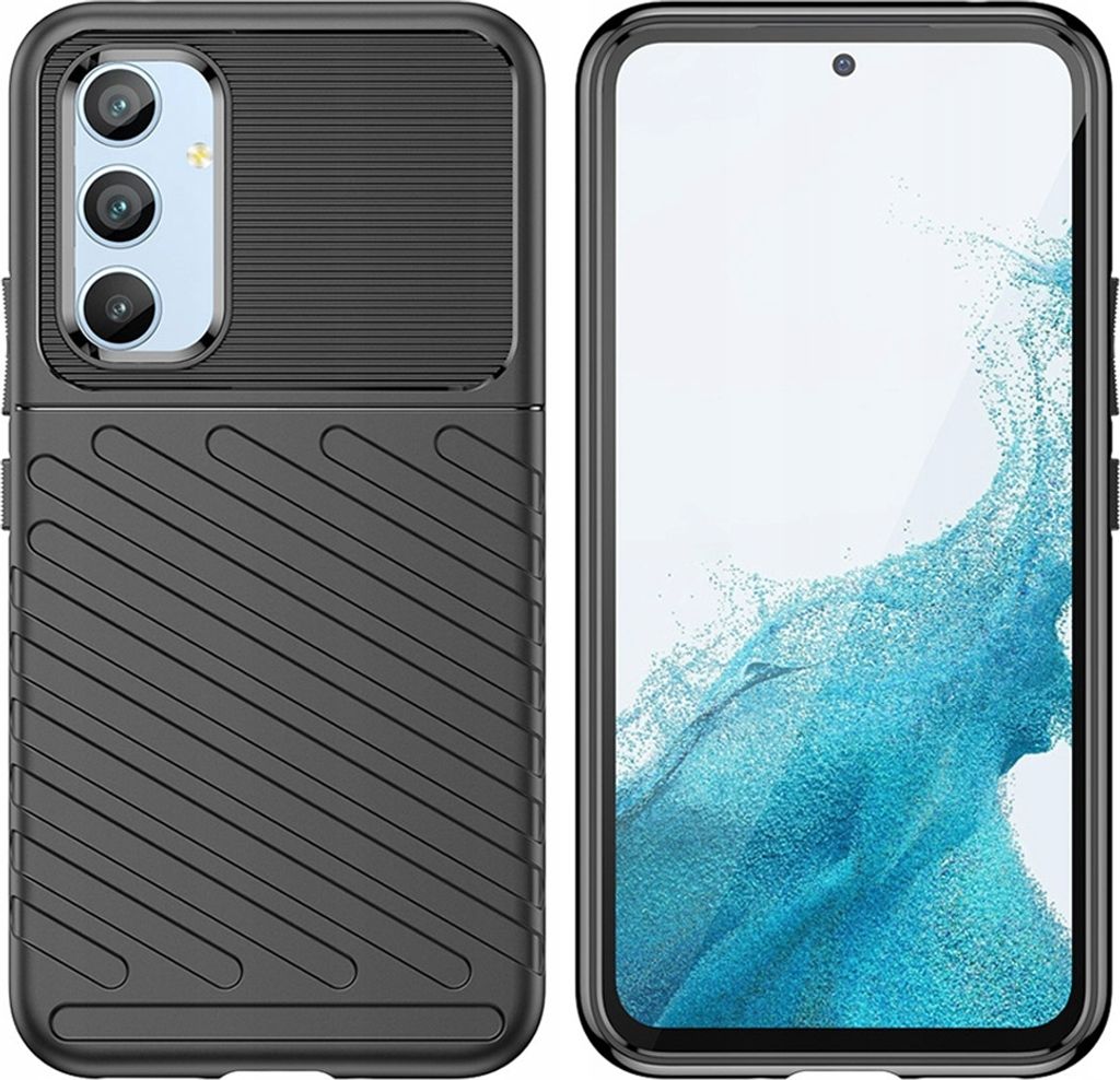 Thunder Case Hülle für Samsung Galaxy A54 5G Silikon Armor Cover Schwarz