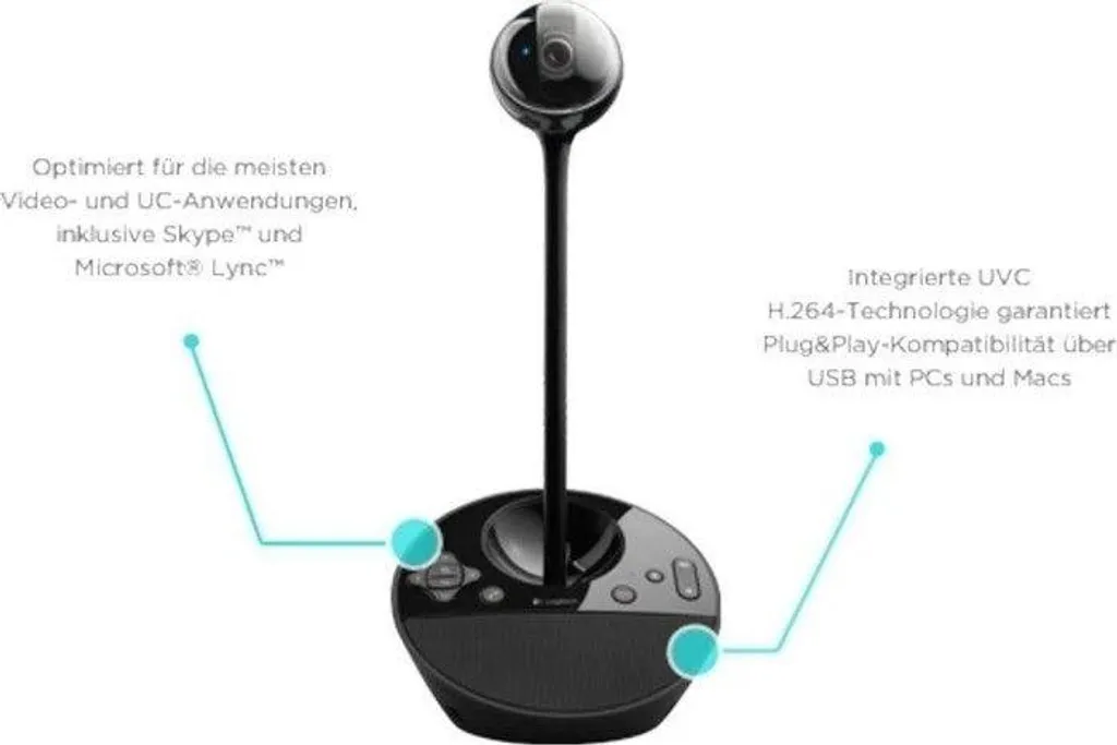 Logitech BCC950 Caméra de visioconférence Full HD avec télécommande - 29