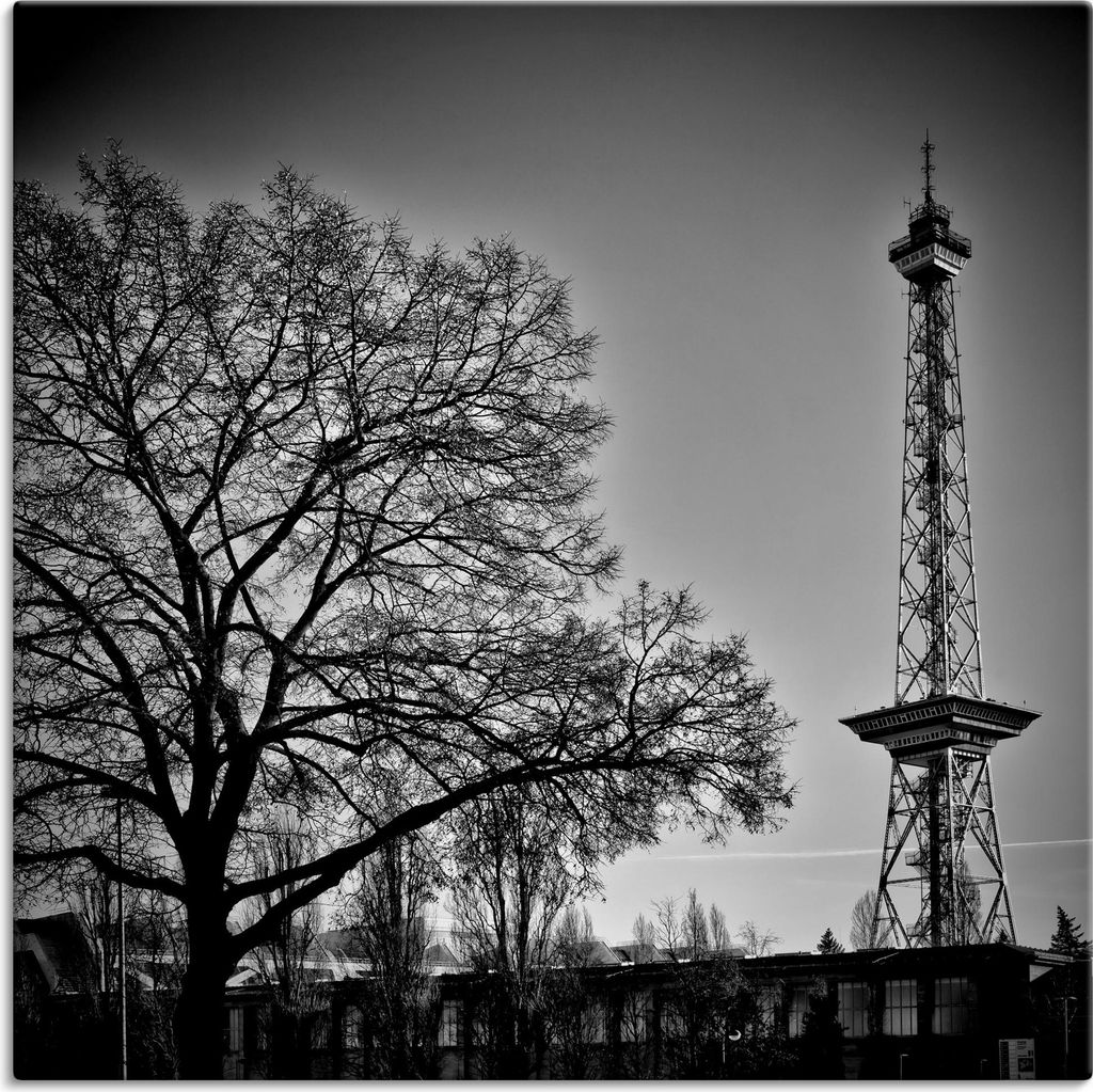ARTland Leinwandbild Berlin Funkturm Größe: 50x50 cm
